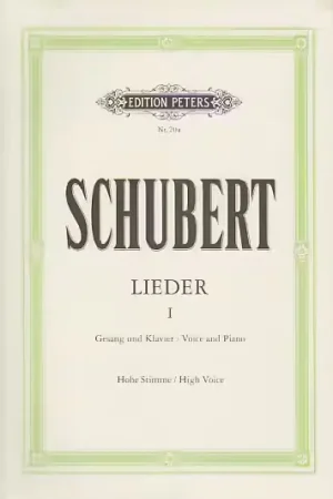 Petit prix | Edition Peters Schubert Franz - Lieder Vol.1 - Voix Haute