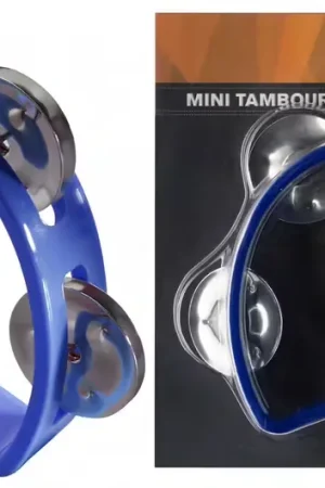 Stagg Mini Tambourin 4 Cymbalettes Plastique Bleu - Réduction spéciale