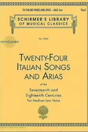 Affaire à saisir - Hal Leonard 24 Italian Songs & Arias 17 & 18 TH Medium Low + MP3