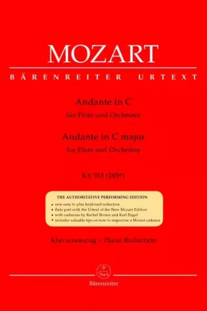 Barenreiter Moz W.A. - Ande En Do Majeur Kv 315 (285E) - Flute Piano - Prix avantageux