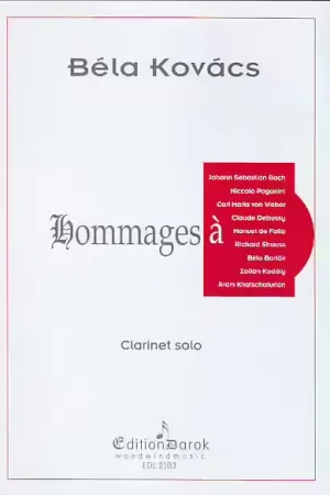 Nouveau en boutique | Darok Edition Hommages Clarinette - Kovacs