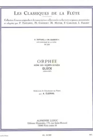 Disponible à la commande | Hamelle Editeurs Gluck - Orphee - Scene Des CHAMPS-elysees