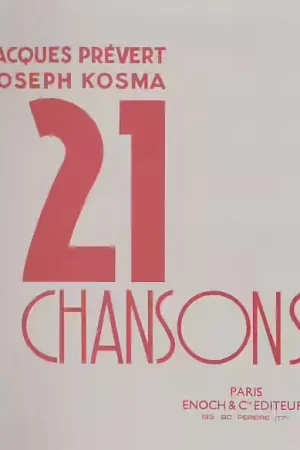 Nouveau en boutique | Enoch Prevert/kosma - 21 Chansons