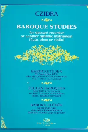 Quantité limitée | EMB (Editio Musica Budapest) Czidra L. - Baroque Studies For Descant Recorder