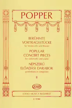 EMB (Editio Musica Budapest) Popper D. - Popular Concert Pieces 2 - Violoncelle et Piano - Ne manquez pas cette offre