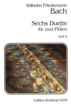 Jusqu'à épuisement des stocks | Edition Breitkopf Bach W.F. - 6 Duos 2 Flutes Vol.1