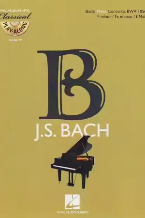 Disponible - Hal Leonard Bach J.S. - Concerto En Fa Mineur BWV 1056 + CD - Piano
