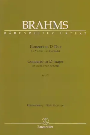 Barenreiter Brahms J. - Konzert In D-Dur Op. 77 - Violon Piano | Offre spéciale