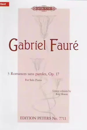 Edition Peters Faure G. - 3 Romances Sans Paroles Op.17 - Piano - Produit phare