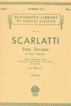 Schirmer SCARLATTI D. - 60 SONATAS VOL. 2 - CLAVECIN (PIANO) - Meilleur prix