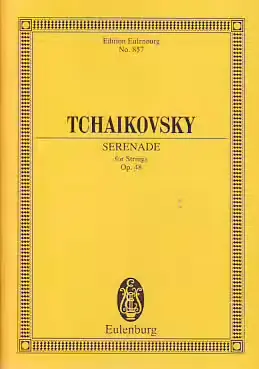 Plus que quelques articles - Eulenburg Tchaikovsky P. I. - Sérénade Pour Cordes En Do Maj. Op. 48 - Conducteur De Poche