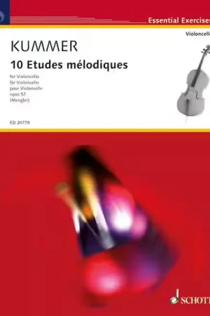 Schott Kummer - 10 Etudes Mélodiques Op. 57 - Violoncelle (violoncelle 2 Ad Libitum) | Disponible maintenant