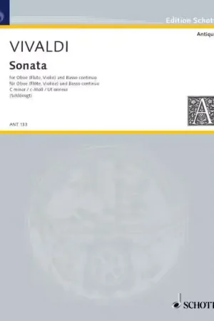 Direct fabricant - Schott Vivaldi Antonio - Sonata C Minor RV 53 - Oboe And Basso Continuo