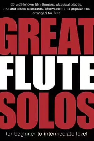 Wise Publications Great Flute Solos - 60 Pieces - Réduction