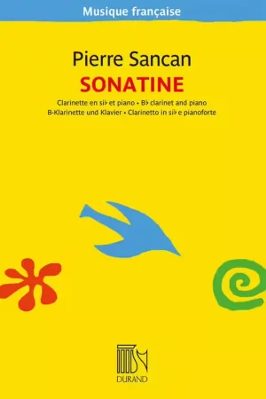 Offre du jour - Durand Sancan Pierre - Sonatine - Clarinette et Piano