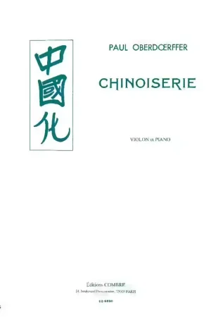 Combre Oberdoerffer Paul - Chinoiserie - Violon Piano | Nouveau produit