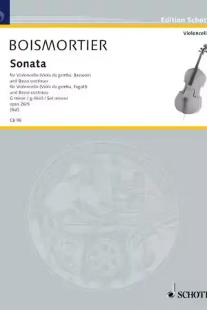 Fin de série | Schott Boismortier - Sonata Op. 26 - Violoncelle (Bassoon Alto Da Gamba) Et Basso Continuo