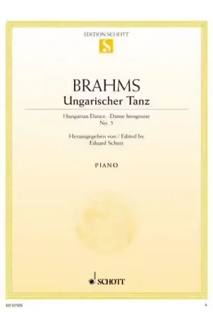 Expédition immédiate - Schott Brahms - Danse Hongroise No. 5 - Piano
