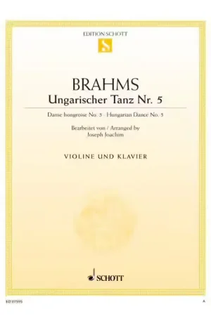 Retour facile | Schott Brahms - Danse Hongroise No. 5 - Violon et Piano