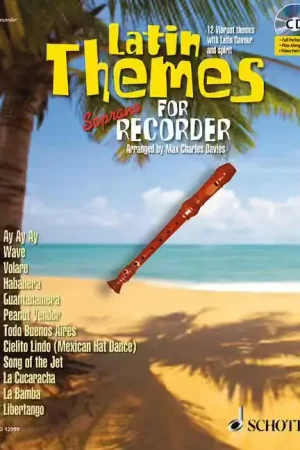 Schott Latin Themes For Soprano Flute A Bec | Qualité premium