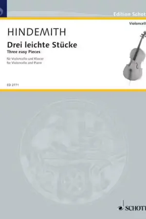 Schott Hindemith - Trois Morceaux Faciles - Violoncelle et Piano | Disponible