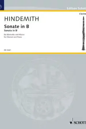 Prix promo | Schott Hindemith - Sonata In BB - Clarinette In BB et Piano