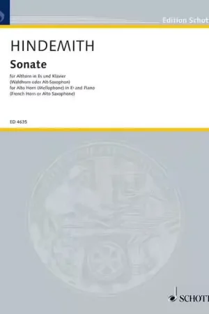 Plus que quelques jours | Schott HINDEMITH PAUL - SONATA - ALTO HORN IN EB AND PIANO