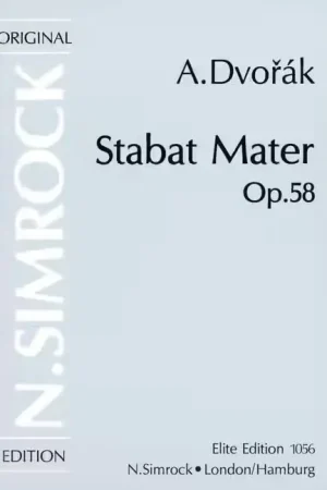 Simrock Dvorák - Stat Mater Op. 58 - 4 Soloists Choeur Mixte Et Orchestre | Offre flash