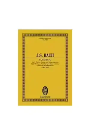 Coup de cœur | Eulenburg BACH J.S. - DOUBLE CONCERTO D MINOR BWV 1043 - 2 VIOLINS AND ORCHESTRA