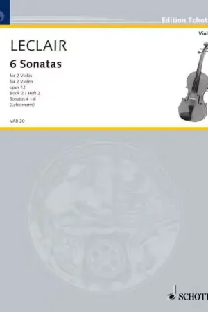 Expédition express - Schott Leclair - Six Sonatas Op. 12 - 2 Altos