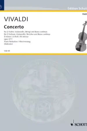 Quantité limitée - Schott VIVALDI A. - L'ESTRO ARMONICO OP. 3/11 RV 565 / PV 250