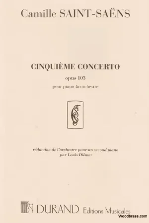Durand SAINT-saens - Concerto N 5 Op 103 - Piano et Orchestre | Offre spéciale