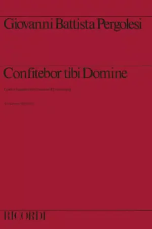 Produit phare - Ricordi Pergolesi G.B. - Confitebor Tibi Domine - Chant et Piano