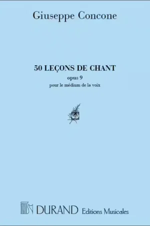 Retour facile | Durand Concone - 50 Lecons Op 9 - Chant et Piano