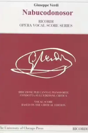 Derniers jours | Ricordi VERDI G. - NABUCODONOSOR - CHANT ET PIANO