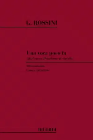 Ricordi ROSSINI G. - UNA VOCE POCO FA - CHANT ET PIANO - Prix usine
