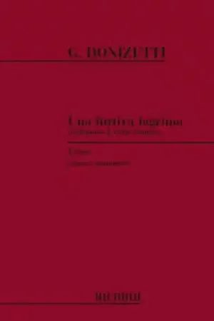 Expédition express - Ricordi DONIZETTI G. - UNA FURTIVA LAGRIMA - CHANT ET PIANO