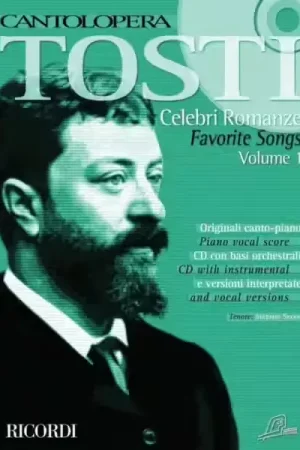 Remise supplémentaire | Ricordi TOSTI F. P. - CANTOLOPERA: CELEBRI ROMANZE + CD VOL.1 - CHANT ET PIANO