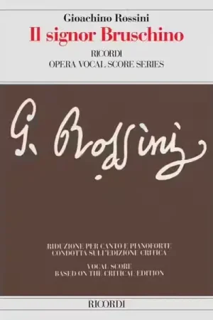 Prix exceptionnel - Ricordi ROSSINI G. - SIGNOR BRUSCHINO - CHANT ET PIANO