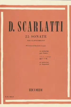 Tout juste disponible - Ricordi SCARLATTI D. - 25 SONATE - CLAVECIN