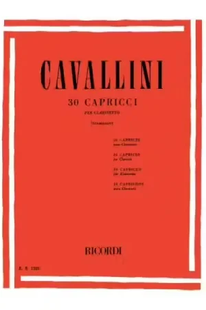 Ricordi Cavallini E. - 30 Capricci - Clarinette - Tendance
