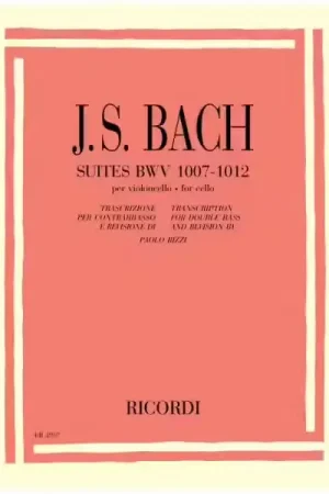 Ricordi Bach J.S. - 6 Suites BWV 1007-1012 - Contrebasse - Excellente qualité