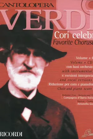 Jusqu'à épuisement des stocks | Ricordi VERDI G. - CANTOLOPERA - CORI CELEBRI + CD - CHOEUR