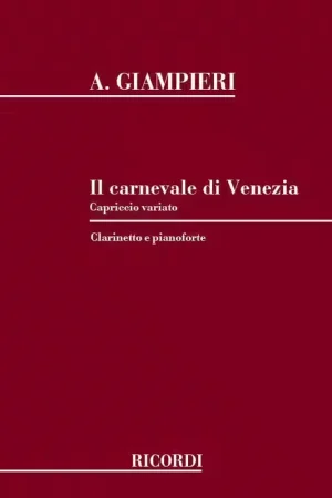 Ricordi Giampieri A. - Carnevale Di Venezia - Clarinette - Coup de cœur