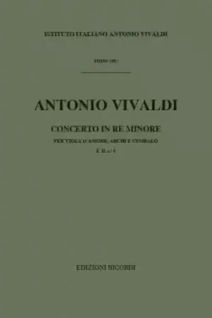 Ricordi Vivaldi A. - Concerto In Re Min. RV 393 F.ii/4 - Viole D'amour | Nouveauté