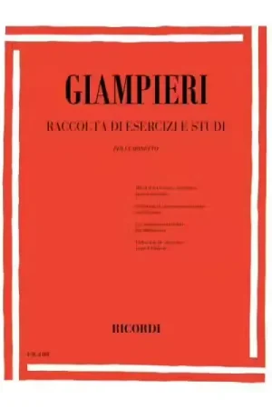 Ricordi GIAMPIERI A. - RACCOLTA DI ESERCIZI E STUDI - CLARINETTE | Profitez-en