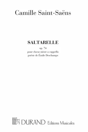Nouvel arrivage - Durand Saint Saens C. - Saltarelle Op 74 - 4 Voix D'hommes