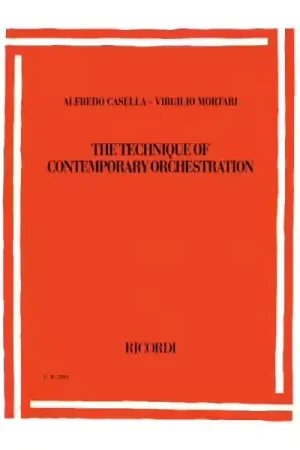 Ajoutez au panier - Ricordi CASELLA-MORTARI - THE TECHNIQUE OF CONTEMPORARY ORCHESTRATION