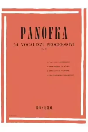 Premium - Ricordi Panofka H. - 24 Vocalizzi Progressivi Op.85 - Chant