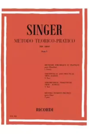 Bon prix - Ricordi Singer S. - Metodo TEORICO-pratico - Parte V 20 Grandi Studi - Hautbois